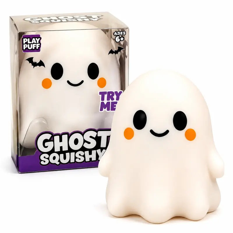 Ghost Stress-Relief Squishy Toy - Slow Rebound Sensory Fidget, Soft and Whimsical Halloween Party Favor for Kids